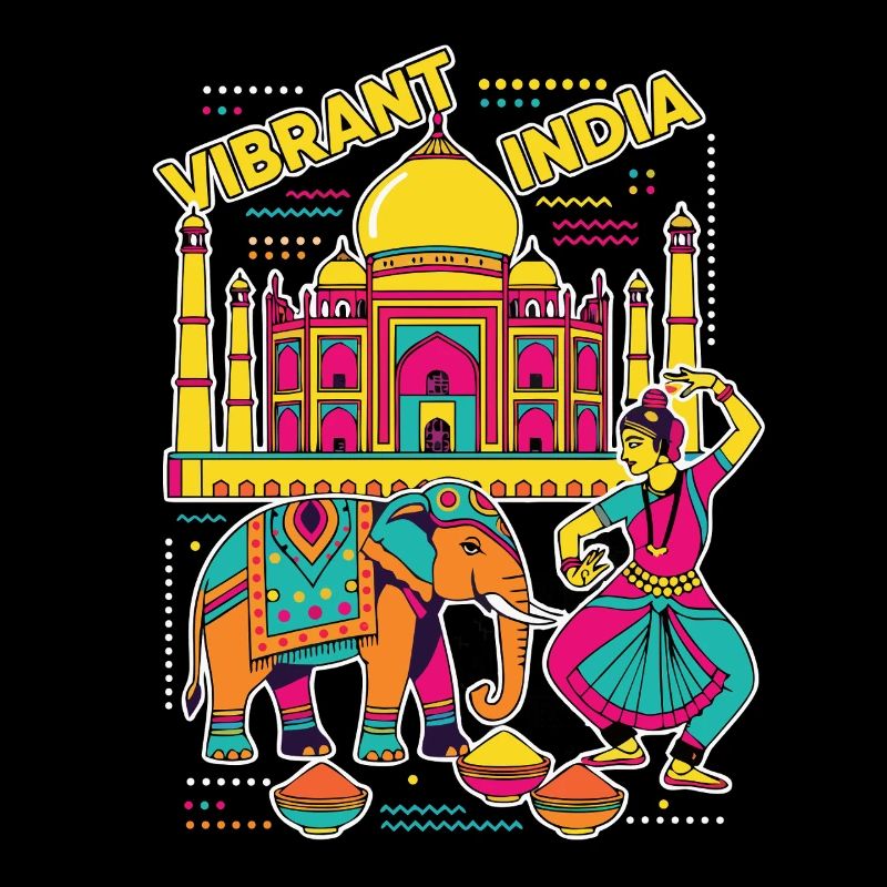 Taj Mahal de l’Inde vibrante
