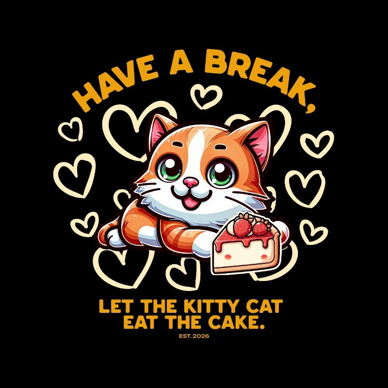 Le chat adore le gâteau