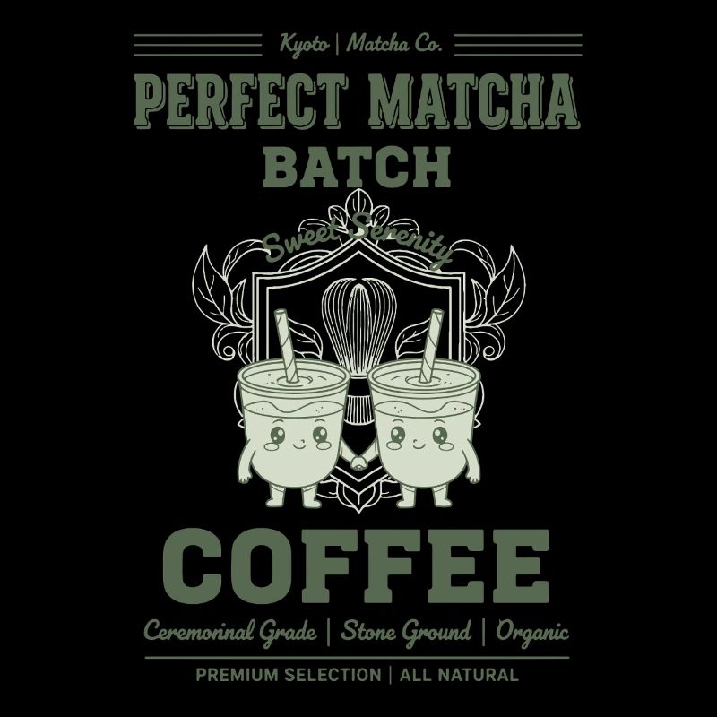 Perfekter Matcha Batch Kaffee Kyoto Grüner Tee