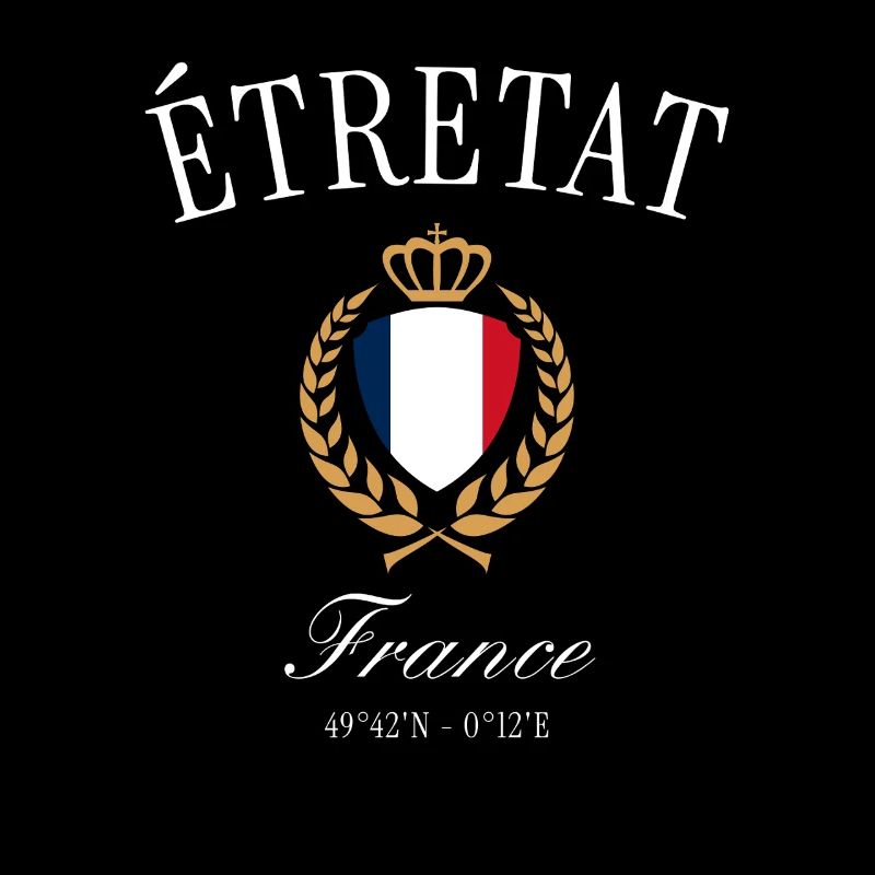 Étretat Frankreich Wappen Krone – Reise Souvenir