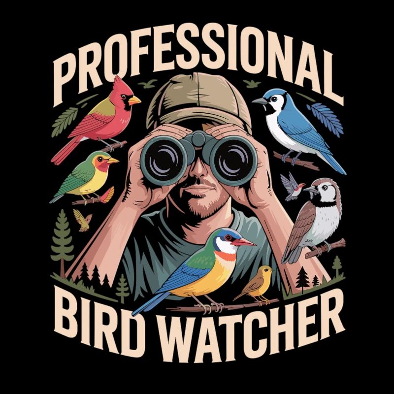 Professioneller Birdwatcher Vogelbeobachter