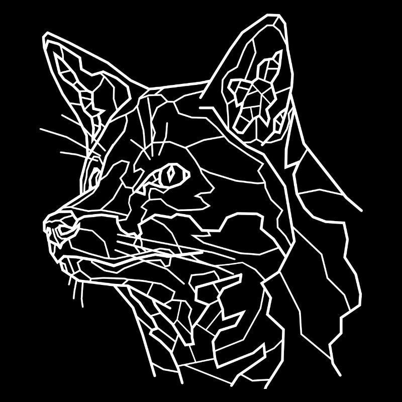 Schneefuchs Line Art