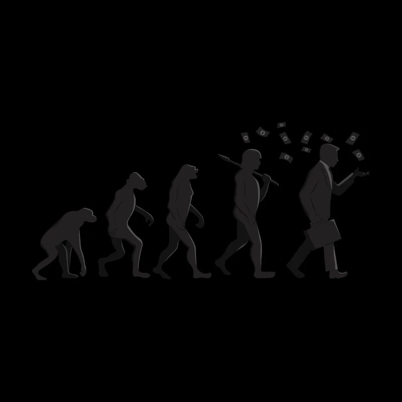 Evolution - Kapitalist - Geschenk