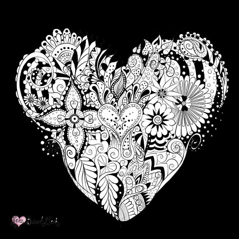 Mandala blanc noir