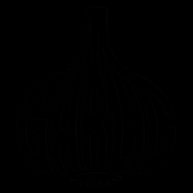 Garlic - Cool Vegetable Logo