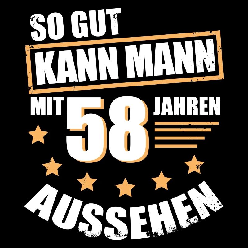 58 58. Geburtstag Geschenk für den Mann