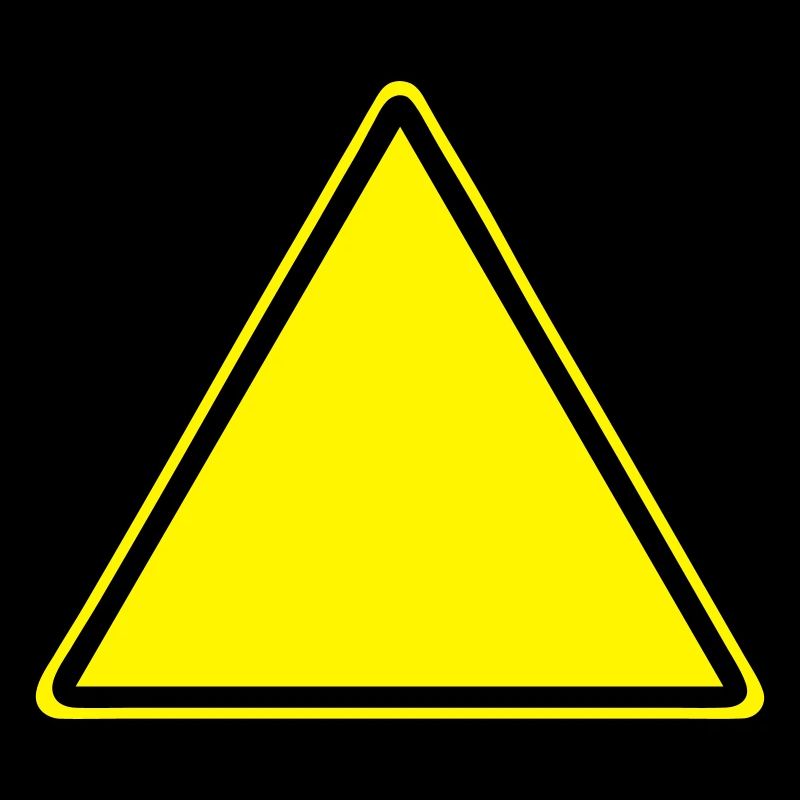 Warnschild Blanko