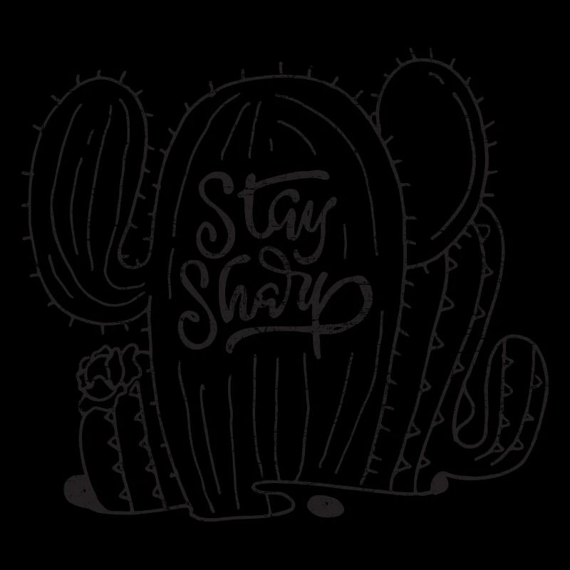Stay Sharp | Cool Cactus Illustration Design