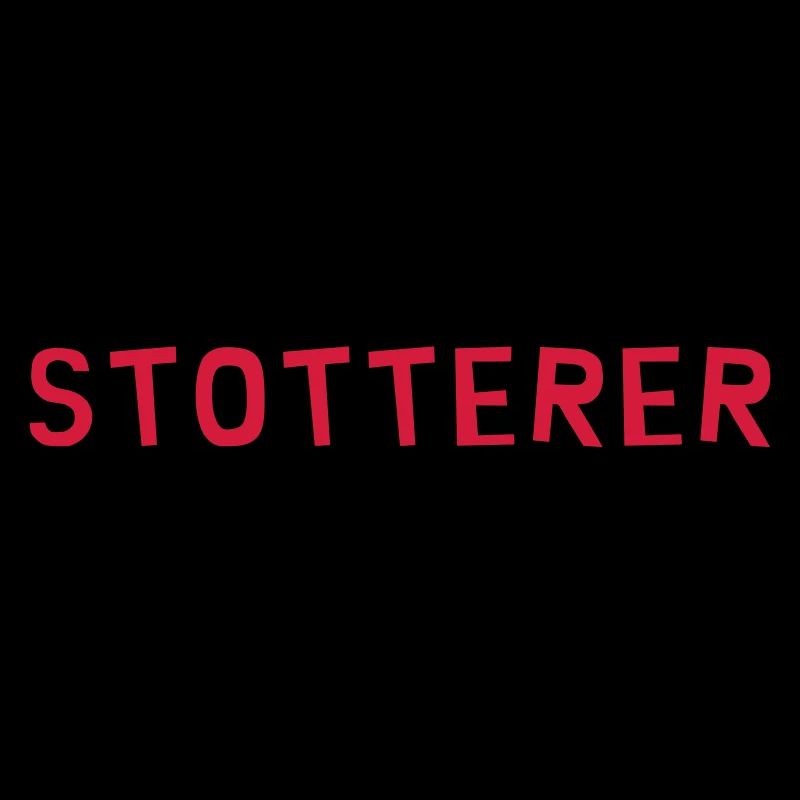 Stotterer Stotterin Stottern Stammeln Schwätzer