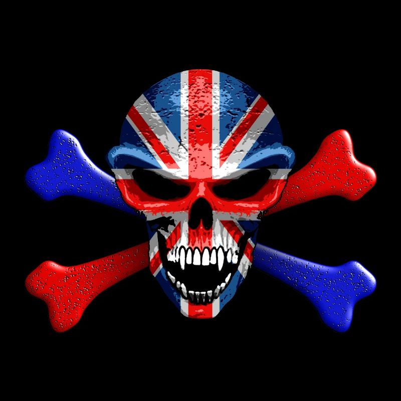 Union Jack Skull