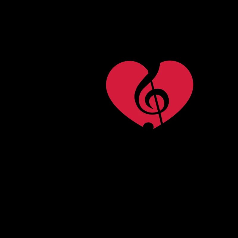 Musique I love coeur note piano classique chœur