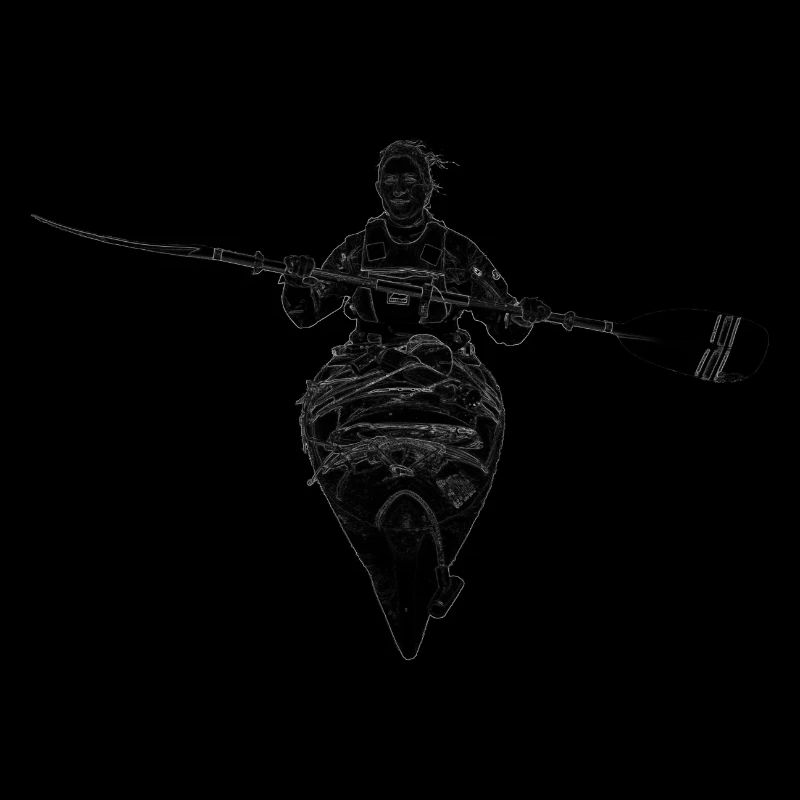 Kajak-frontal-schwarz