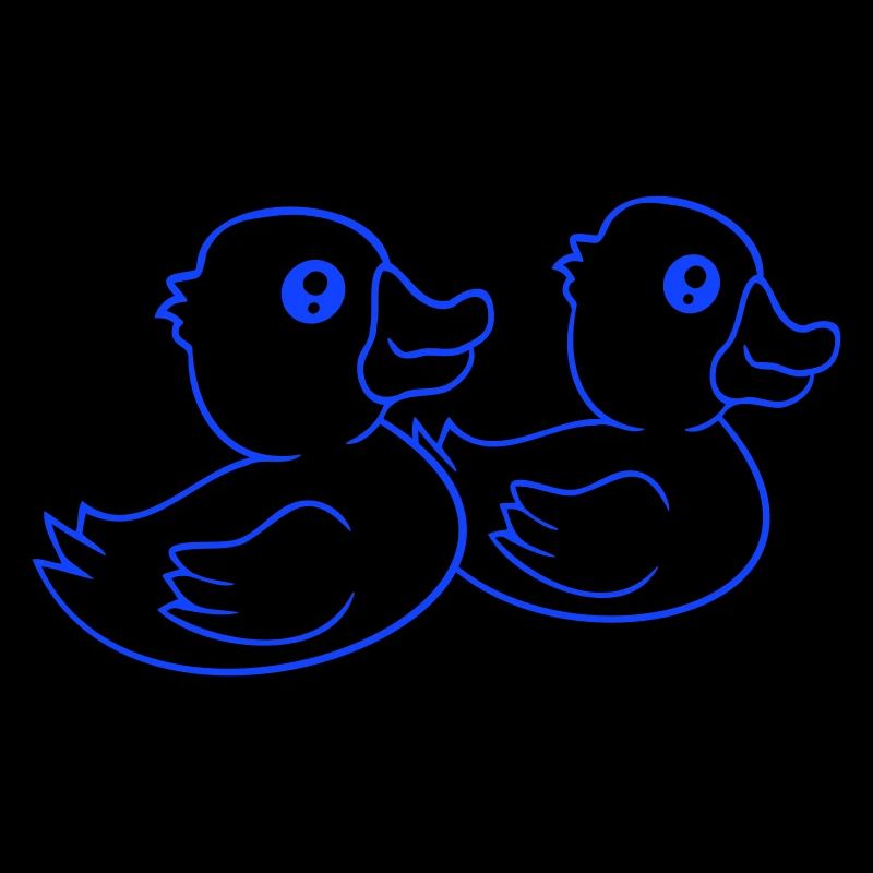 2 canards natation eau couple deux amis équipe