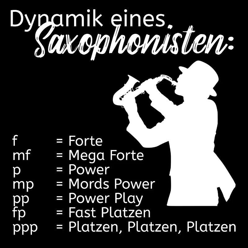 Dynamik eines Saxophonisten