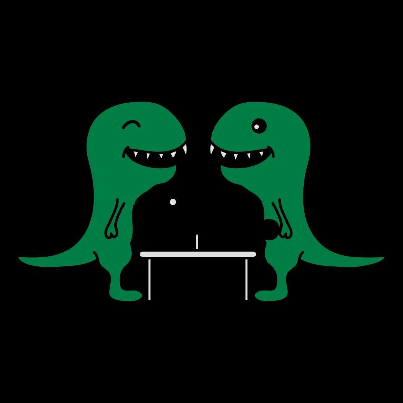 Funny Table Tennis Dinos