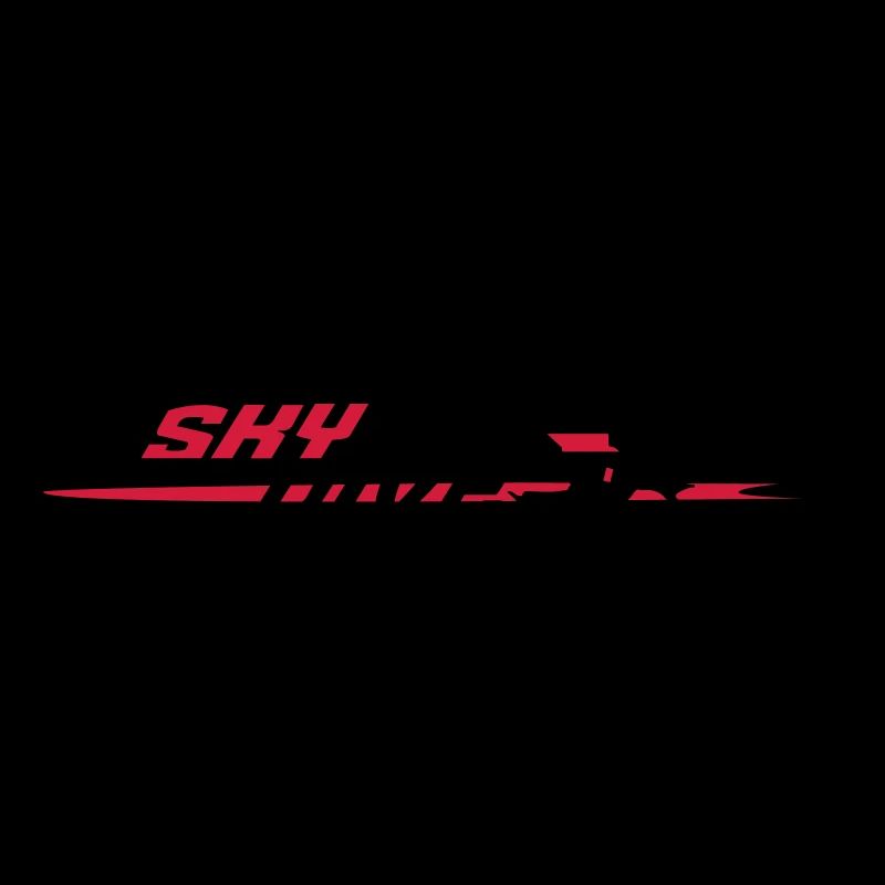 Skydive HeadDown Logo - zweifarbig