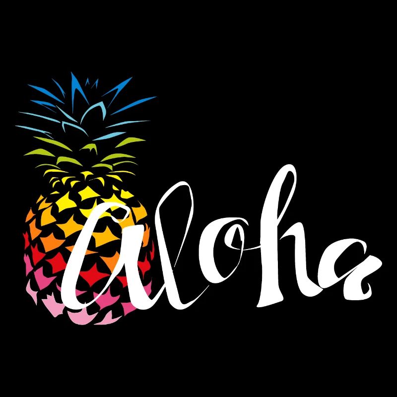 Ananas Regenbogen Aloha