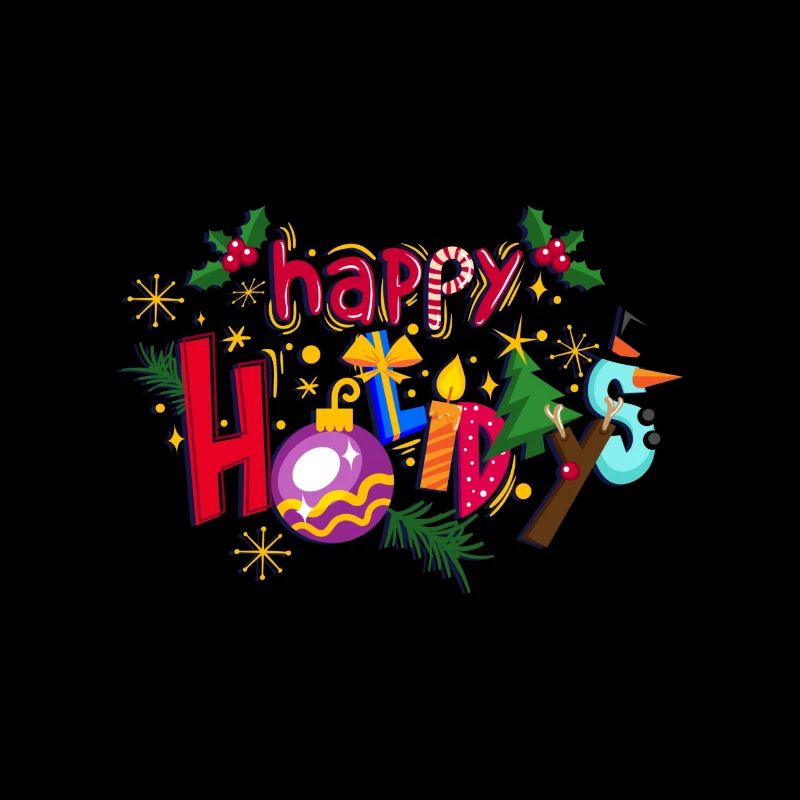 Joyeuses Fêtes T-shirt à capuche conception