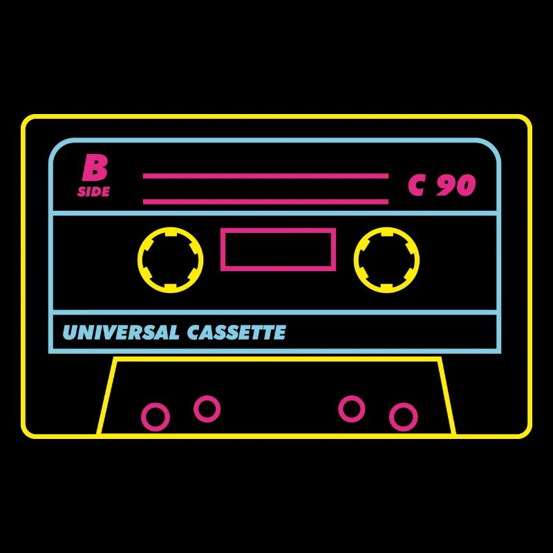 Kassette Audio 80s / Neon