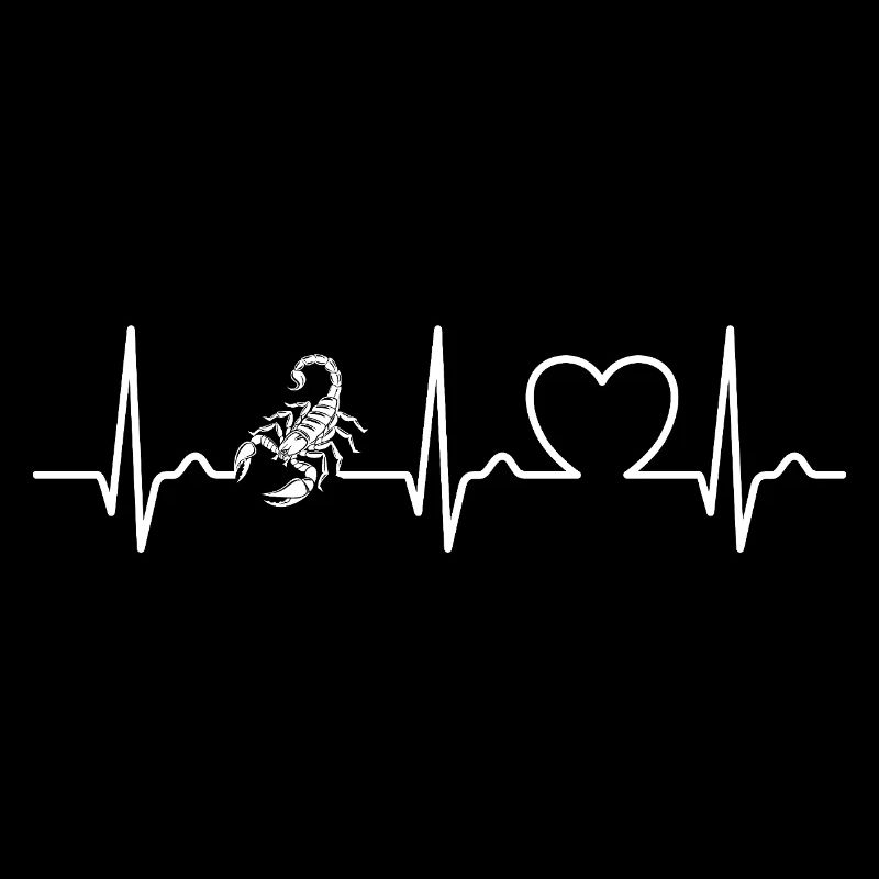 Skorpion - Giftstachel - Puls - Herzkurve - EKG