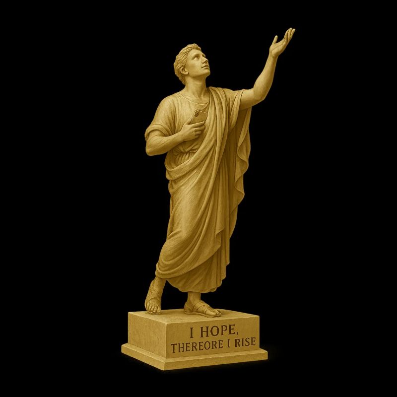 Himmlische Hoffnungskunst Statue