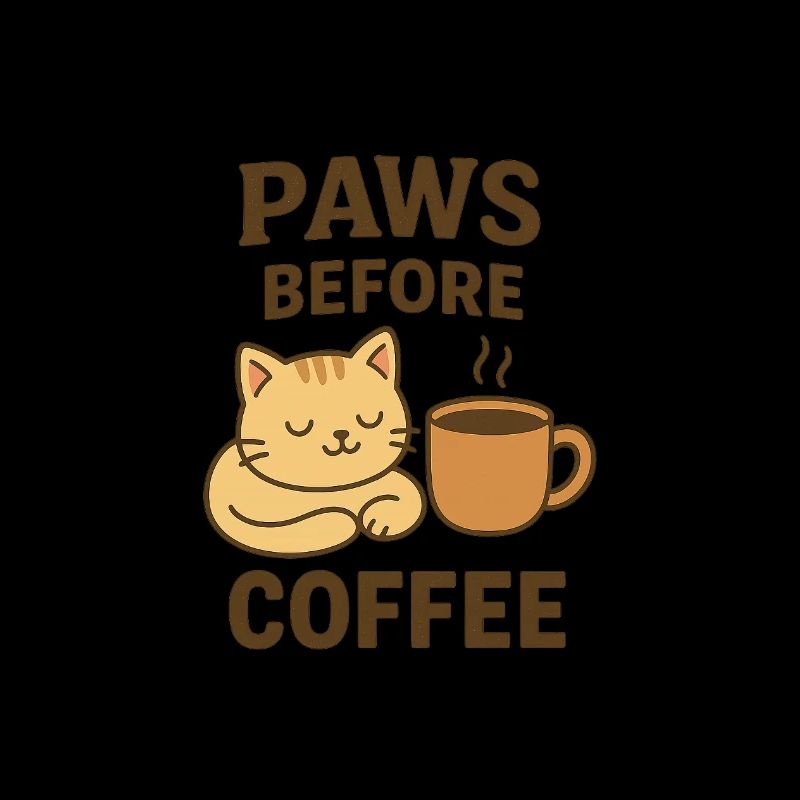 paws before coffee