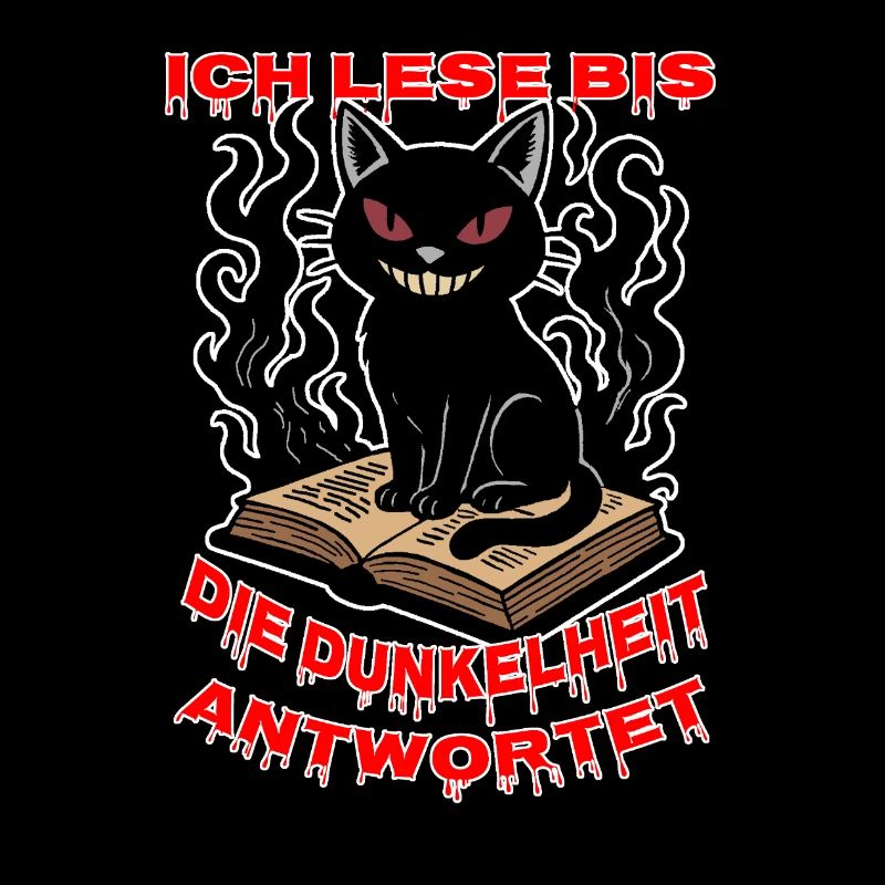 Chat noir sur le livre