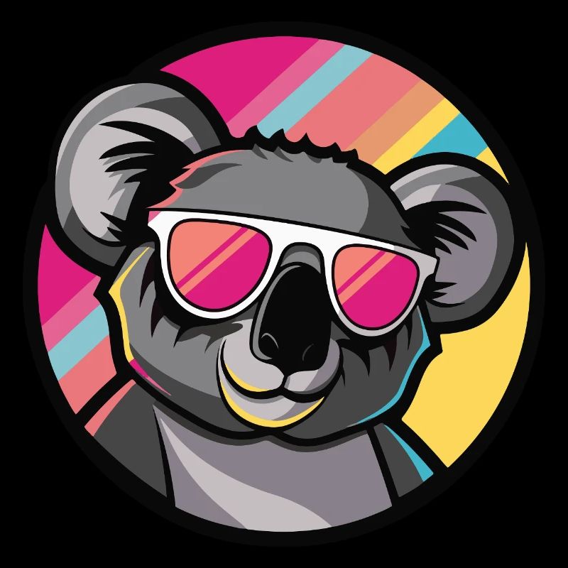 Koala Comic Cool Sommer