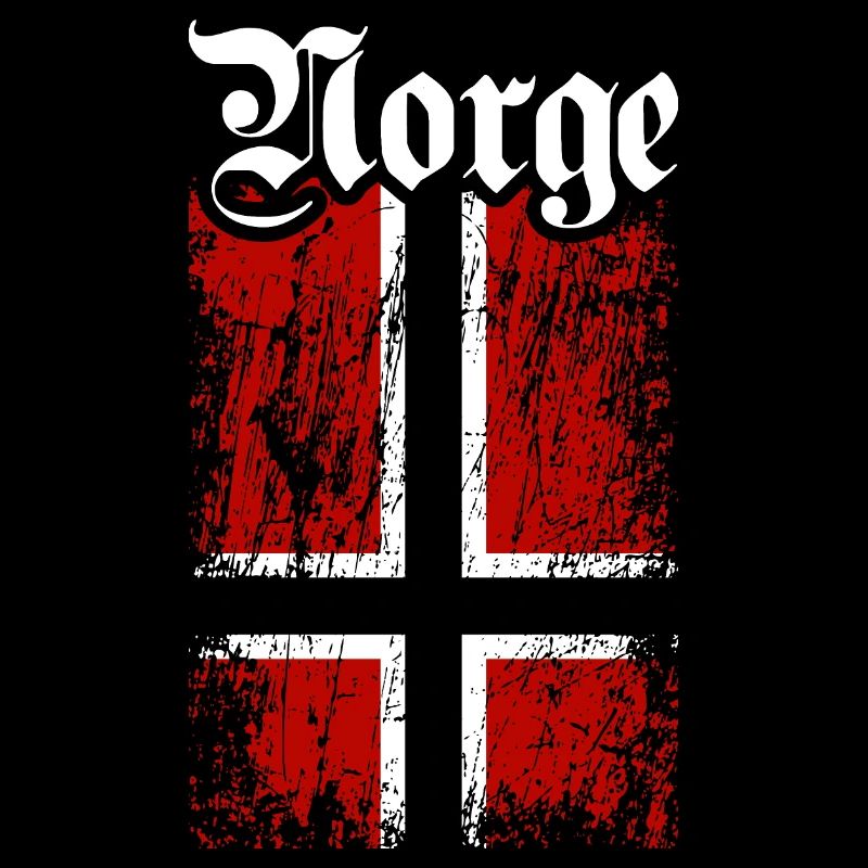 Norge | Norway with Norwegian flag