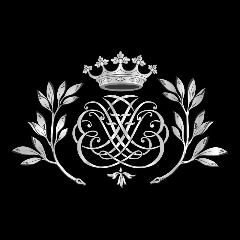 Bach Siegel, Monogramm, Wappen, Insignien - silber