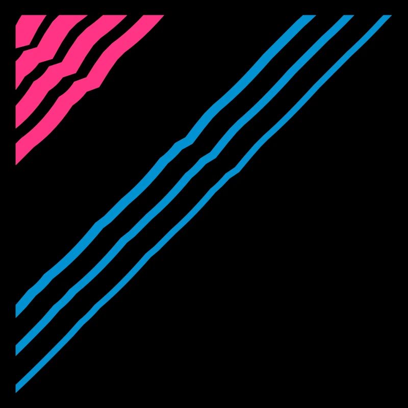 Triangular shape lines Many lines pattern