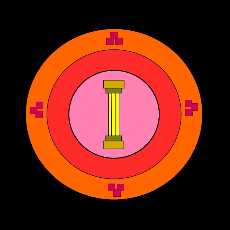 Emblem with column