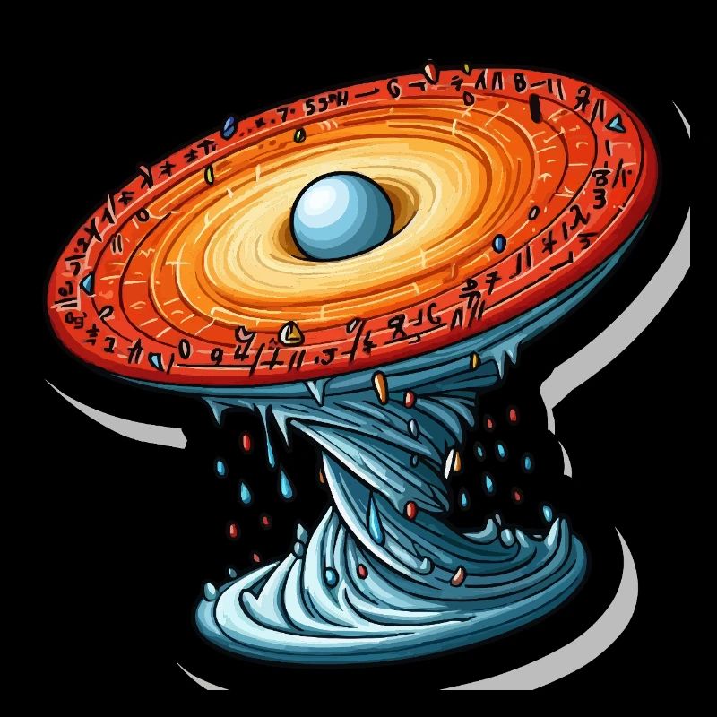Mathematisches, drehendes Universum