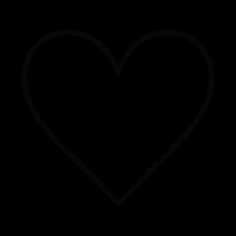 Basic heart black