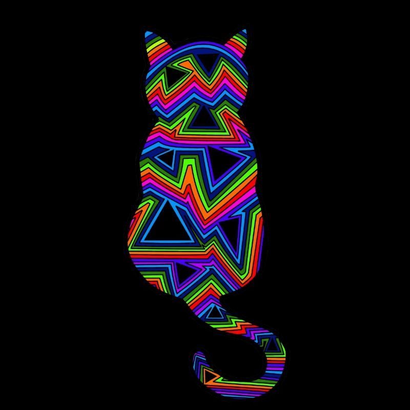 Psychedelische Katze