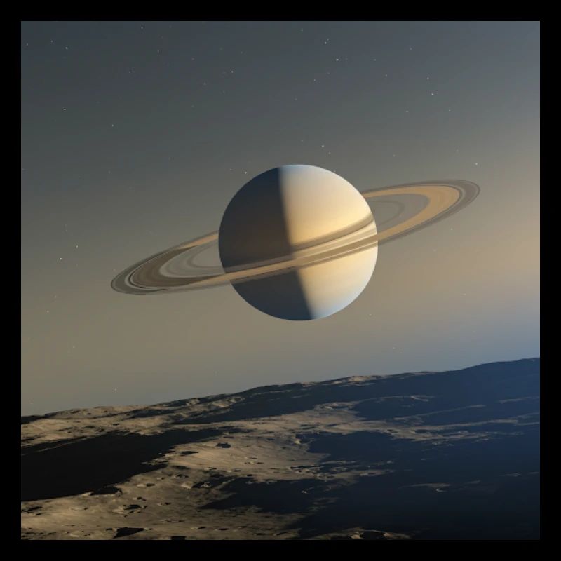 Saturn from Enceladus