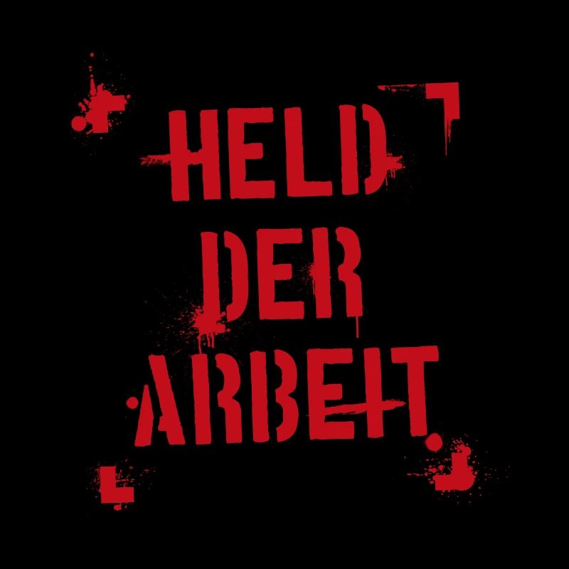 Held der Arbeit - rot