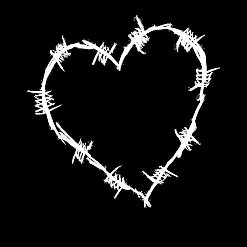 Stacheldraht Herz - barbed wire heart