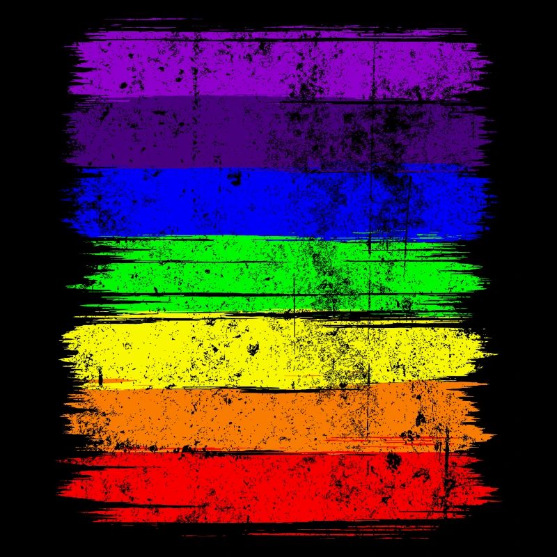 Lebendige Pride-Pinselstreifen
