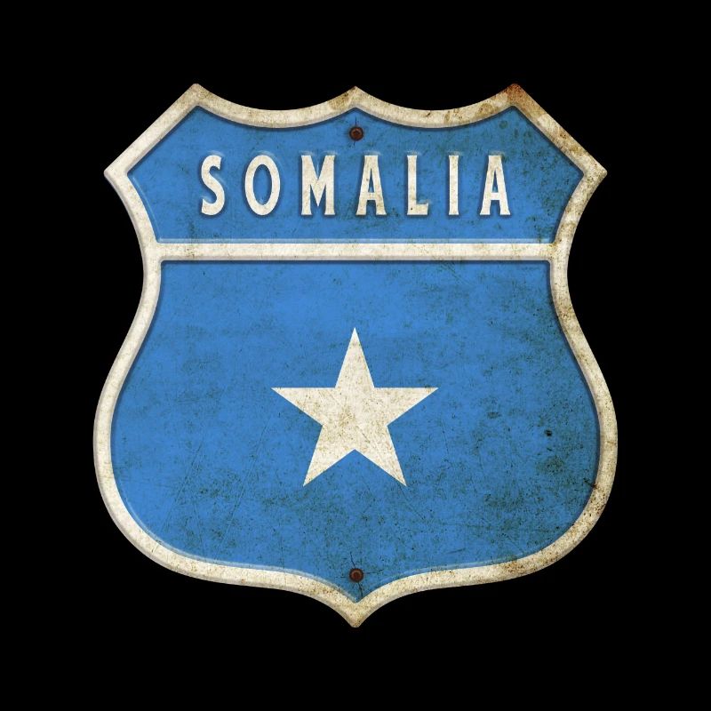 Design du drapeau des armoiries de la Somalie