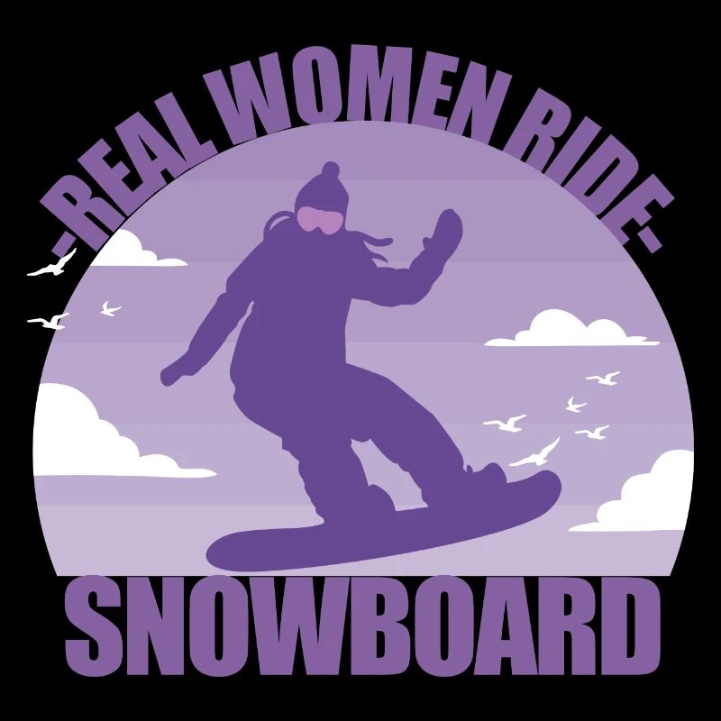 Snowboard Snowboarderin Mädchen Skiurlaub Geschenk