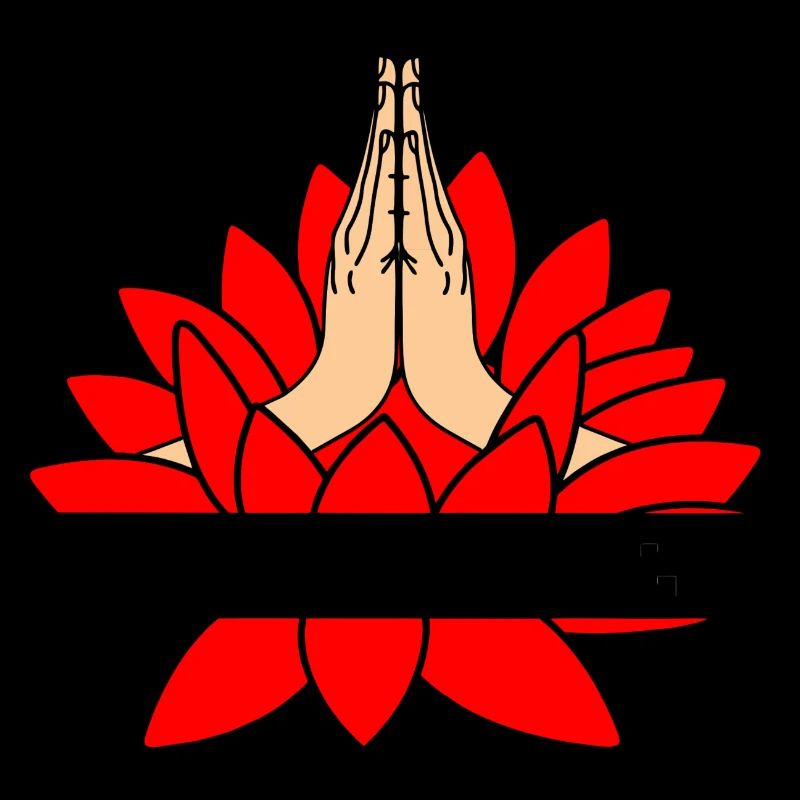 Roter Lotus Namaste