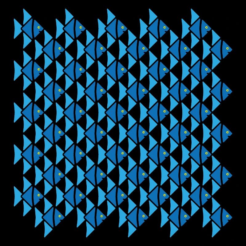 Poisson-ange de style Escher