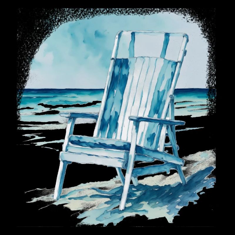 Chaise longue sur la plage
