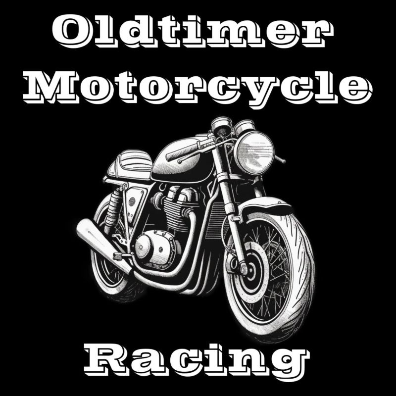 Oldtimer Motorcycle Racing blanc