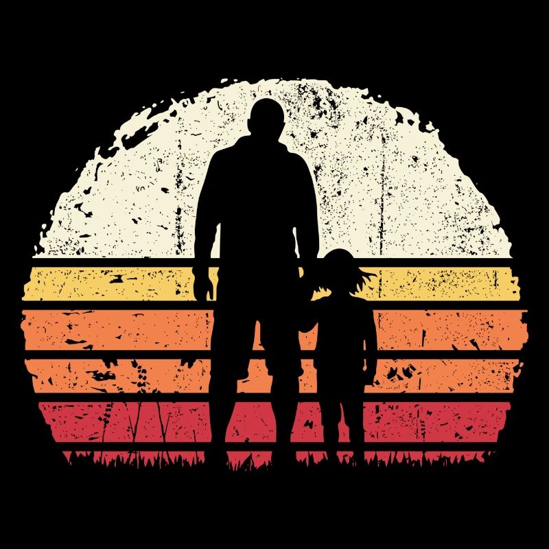Sunset Bond: Father and Child