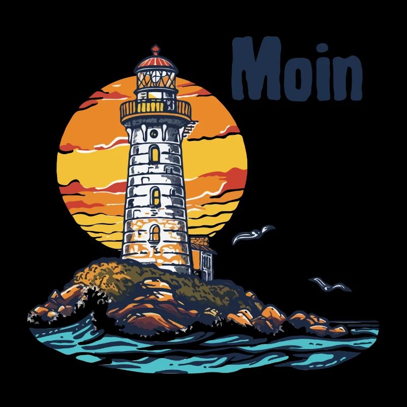 Phare au coucher de soleil de l’île