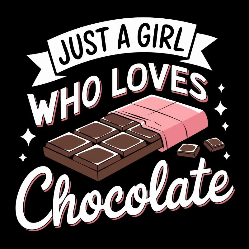 Nur ein Mädchen, das Schokolade liebt