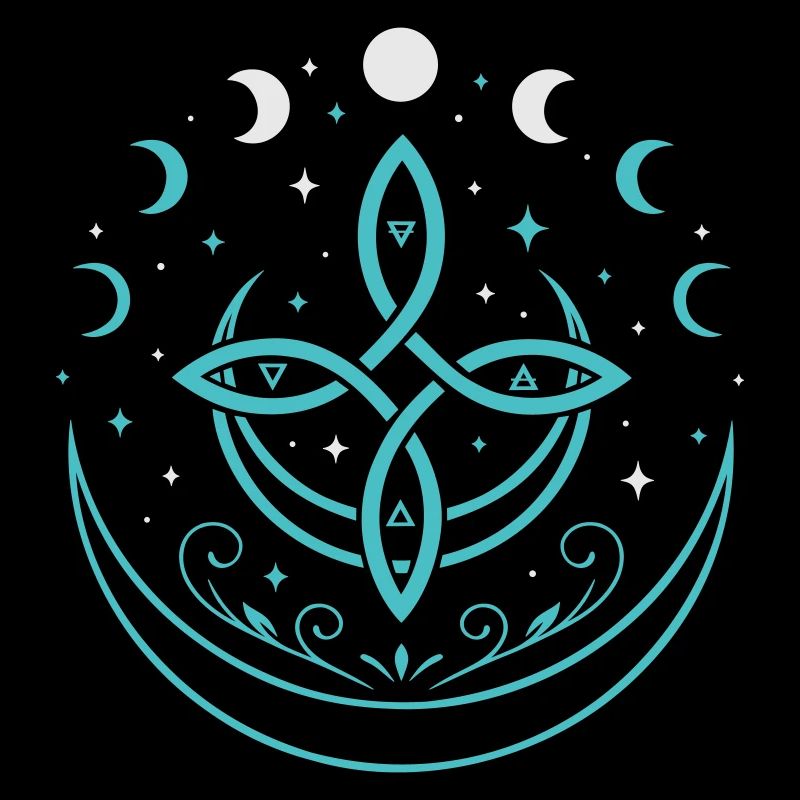 Mondphasen & Elemente - Spirituelles Symbol