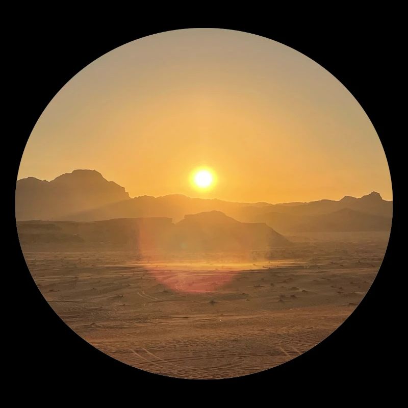 Desert Sun Evening Landscape
